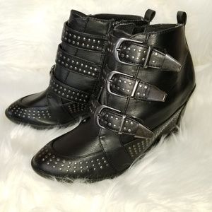 SUGAR Studded Moto Booties Size 7